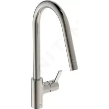 Vodovodní baterie Ideal Standard Gusto Dřezová baterie s výsuvnou koncovkou, ocel, BD414GN