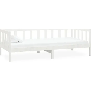 Postel Jednolůžková dřevěná postel Zakito Home 90x200 bílá