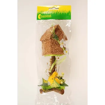 Velikonoční dekorace H+H Domek dřevěný se zajíčkem, výška 18 cm 385008 Nové zboží