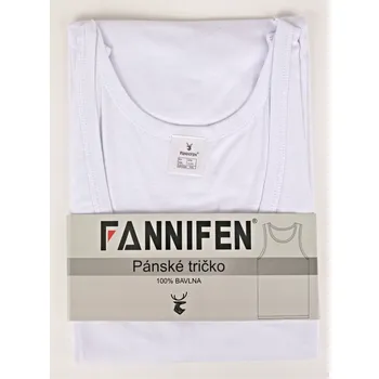 Nátělník FANNIFEN Pánský nátělník bílý vz.1 Velikost: L