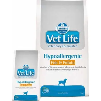 Krmivo pro psa Vet Life Natural Dog Hypoallergenic Fish & Potato 24 kg