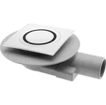 OMP Tea TIRANA podlahová vpusť boční 100x100 mm, odpad 50mm, chrom 2665.295.8