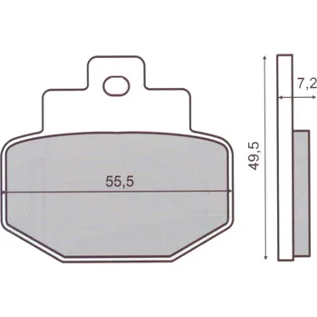 Brzda pro motocykl GALFER Brzdové destičky 0450 GALFER - Sport GF5254