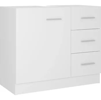 Koupelnový nábytek Skříňka pod umyvadlo bílá dřevěná 63x30x54 cm