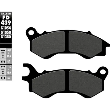 Brzda pro motocykl GALFER Brzdové destičky 2780 GALFER - Sport GF4390