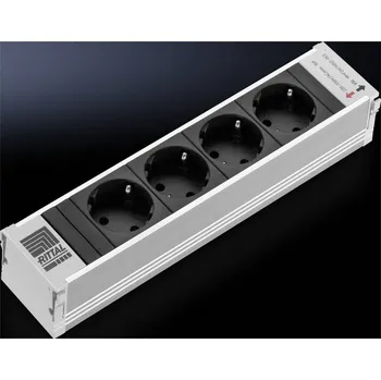 Elektrická zásuvka Rittal 7856.100 19 palec zásuvková lišta pro datové skříně zásuvka s ochranným kontaktem černá