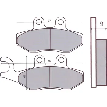 Brzda pro motocykl GALFER Brzdové destičky 2620 GALFER - Sport GF5154