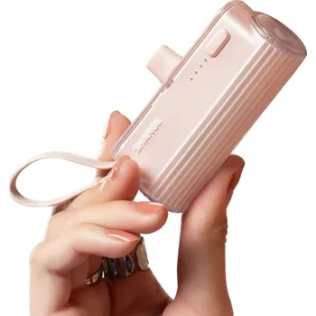 Powerbanka SHARGE Flow Mini kompaktní powerbanka 5000 mAh růžová