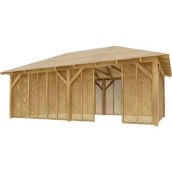 Pergola Dřevěná pergola Altán Viktoria XXL+Milano 390x640