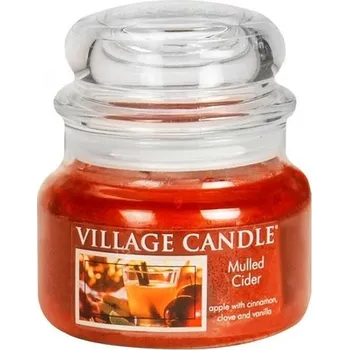 Svíčka Village Candle Mulled Cider 262g - malá vonná svíčka ve skle Svařený jablečný mošt