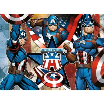 Puzzle Ravensburger Marvel Kapitán Amerika 100 dílků