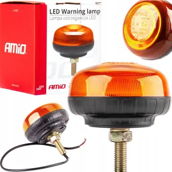 Maják Mini LED výstražná lampa maják 18 LED na šroub homologace E8 R65 R10 12 24V