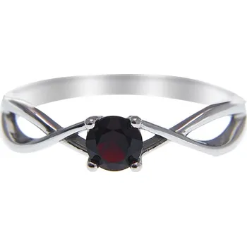 Prsten Český granát prsten stříbrný 121119 Velikost: 52