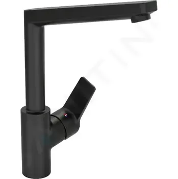 Vodovodní baterie Hansa Twist Dřezová baterie, matná černá, 0920220333