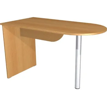 Psací stůl Kancelářský stůl přístavný s kov. nohou S70