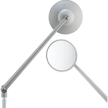 Zrcátko pro motocykl SIP Zrcátko Series Pordoi long stříbrné mat. (levý závit) MV619500L