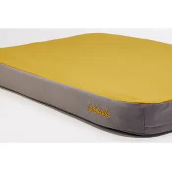 Pelíšek pro psa Lebeddie Šedo-žlutá Čistinka Velikost: S, Vyšít jméno?: Ne Ortopedický pelech pro psy