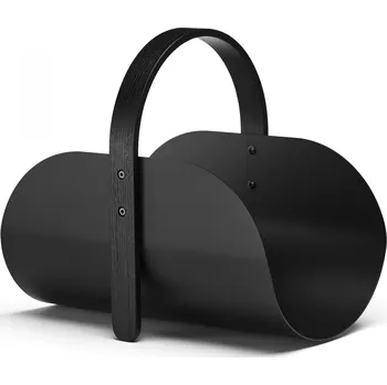 Stojan na krbové dřevo Woody, černý dub - COOEE