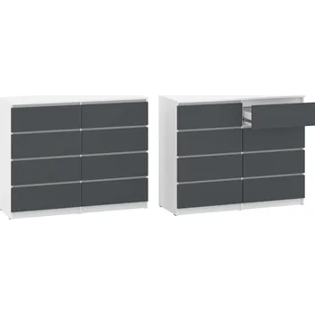 Komoda Slevadoma Komoda-8 "NEW SYSTEM" Barva: bílá + antracit