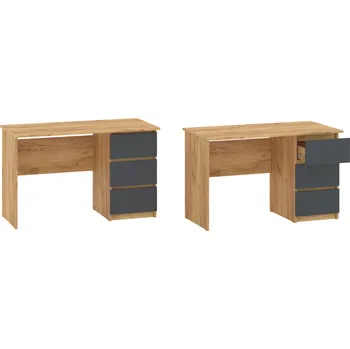 Psací stůl Slevadoma Psací stůl STORI pravý "NEW SYSTEM" Barva: dub tacho + antracit