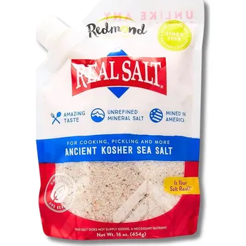 Přisada na vaření a pečení Redmond | Real Salt® - Vločková (košer styl) mořská sůl v domácím balení Obsah: 454 g nerafinovaná sůl z prehistorického mořského ložiska v Utahu