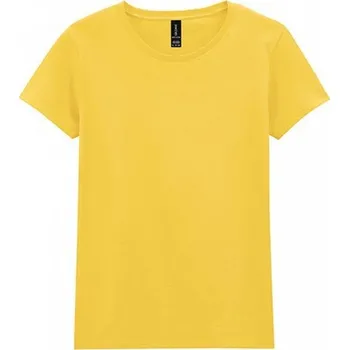Dámské tričko Gildan Dámské vypasované tričko se zkrácenými rukávky Barva: Žlutá, Velikost: S G5000L