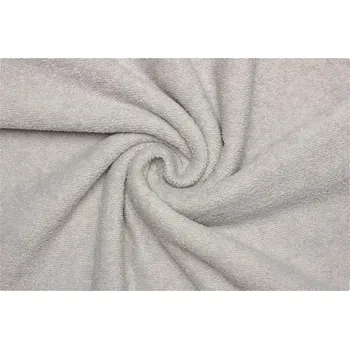 Bavlněné froté oboustranné - Svělte šedá