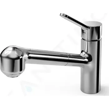 Vodovodní baterie Hansa Primo Dřezová baterie s výsuvnou sprškou, chrom, 49522203