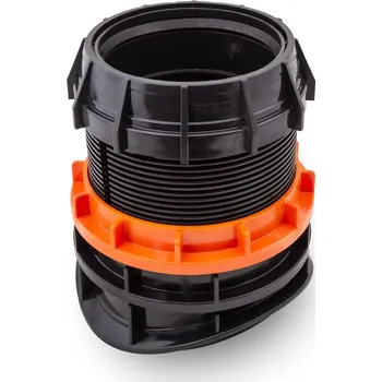 Kanalizační potrubí MMechanická kolmá sedla EASY CLIP s kloubem 10° pro přípojky KG160 na jakékoli hlavní potrubí min. DN300 - vhodné pro silnostěnné materiály DN 700 - 2000