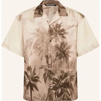 Pánská košile Palm Angels Pánská Košile Resort Comfort Fit, béžová / černá, 48