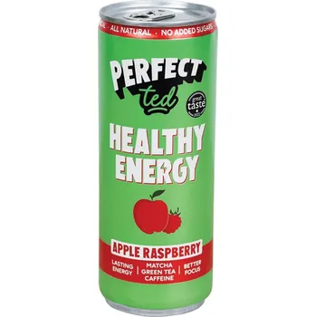 Energetický nápoj Healthy Matcha Energy Drink jablko a malina NATU 250 ml