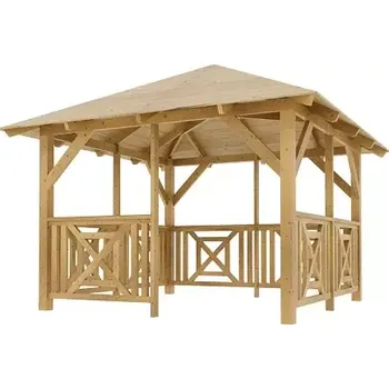 Pergola Dřevěná pergola Altán Kréta+Grande 300x300