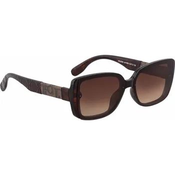 Sluneční brýle Dámské sluneční brýle s psaným motivem na stranicích - hnědé , 9001998-3,TR2538