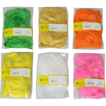 Velikonoční dekorace H+H Pírka dekorační 3-6 cm, 5 g 384082-6M Nové zboží