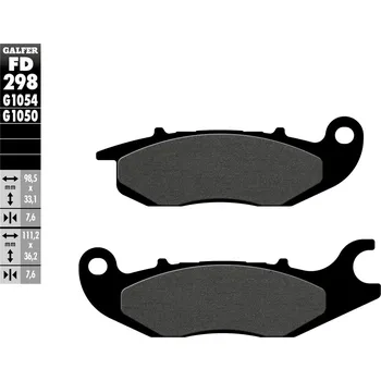 Brzda pro motocykl GALFER Brzdové destičky 2820 GALFER - Sport GF2980