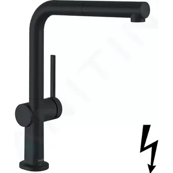 Vodovodní baterie Hansgrohe Talis M54 Dřezová baterie, s výsuvnou koncovkou, matná černá, 72860670