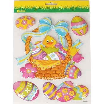 Velikonoční dekorace H+H Obtisky velikonoční košík 380610 Nové zboží