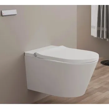 Klozet Kronenbach Tube bidetové wc závěsné Bez oplachového kruhu s vírovým splachováním bílá KB15104TU