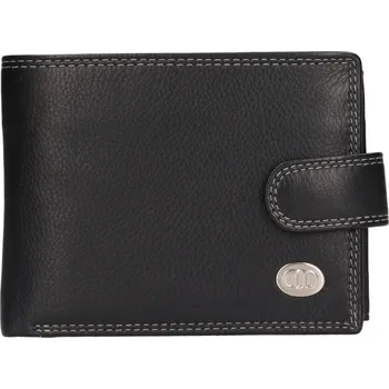 Peněženka Pánská kožená peněženka DD Anekta Petr - černá