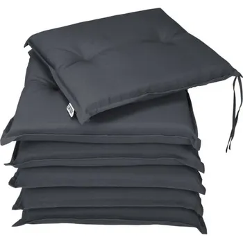 Podsedák FurniGO 6 x poduška Boston 43x39x5cm - antracit