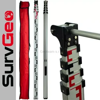 Nivelační přístroj Měřící výsuvná lať SurvGeo 5m pro měření výšky nákladních automobilů