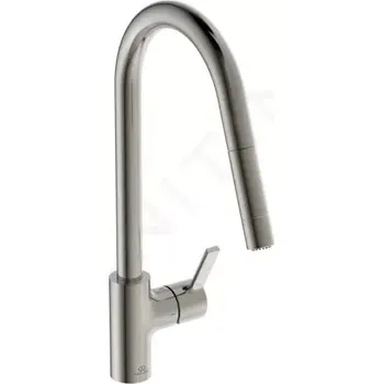 Vodovodní baterie Ideal Standard Gusto Dřezová baterie s výsuvnou sprškou, ocel, BD416GN