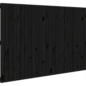 Čelo postele masivní borové dřevo černé 166x110 cm