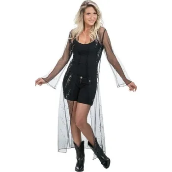 Dámská vesta CHAKS Vesta černá dlouhá letní festivalová