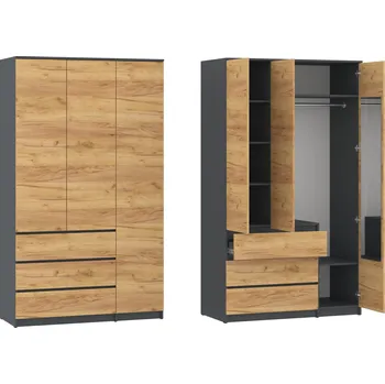 Šatní skříň Slevadoma Šatní skříň H III "NEW SYSTEM" Barva: antracit + dub tacho