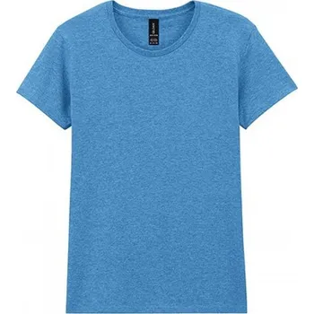 Dámské tričko Gildan Dámské vypasované tričko se zkrácenými rukávky Barva: modrá safírová melír, Velikost: XXL G5000L