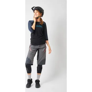 Cyklistické kalhoty Dirtlej Trailscout Half Half Ladies Grey/Peach