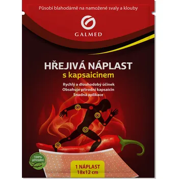 Náplast Galmed Hřejivá náplast s kapsaicinem 18 x 12 cm 1 ks