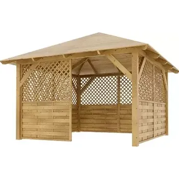 Zahradní stavba Dřevěná pergola Altán Sicílie+Rimini 330x330