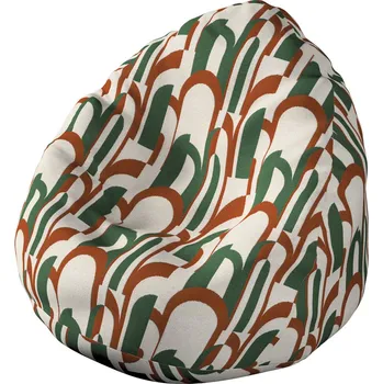 Sedací pytel Sedací vak s volbou látky - 3 velikosti, zeleno-červená, Ø60 x 105 cm, Cosy Home